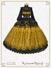 [PRE-ORDER][BUILD-TO-ORDER] P22HC318 Chess Game of Destiny～Queen～ Embroidery Onepiece Dress & Neck Corset Set