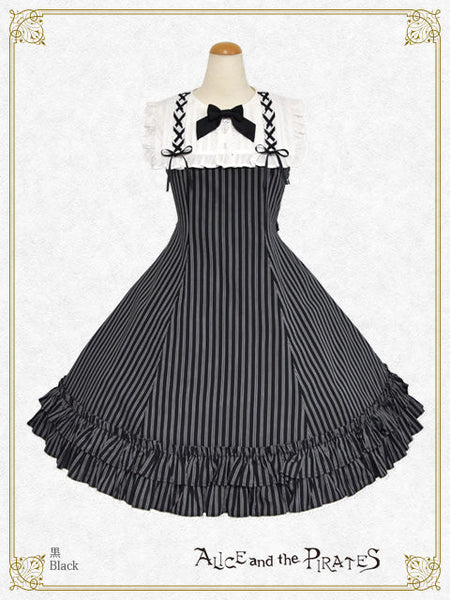 P22JS207 Stripe Julia Frill Jumperskirt