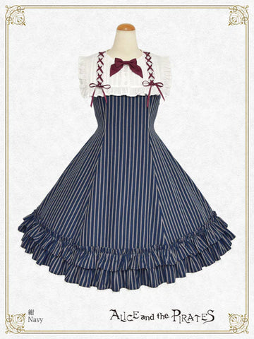 P22JS207 Stripe Julia Frill Jumperskirt