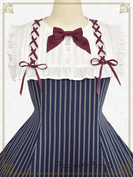 P22JS207 Stripe Julia Frill Jumperskirt