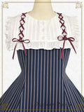 P22JS207 Stripe Julia Frill Jumperskirt