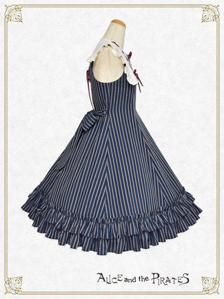 P22JS207 Stripe Julia Frill Jumperskirt