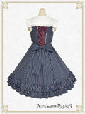 P22JS207 Stripe Julia Frill Jumperskirt