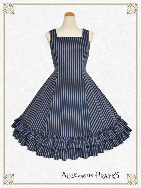 P22JS207 Stripe Julia Frill Jumperskirt