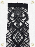 P22SC806 Rosary Ribbon See-through Over Knee Socks