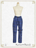P21PT606 Blaine Claw Tartan Check Bondage Pants