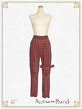 P21PT606 Blaine Claw Tartan Check Bondage Pants