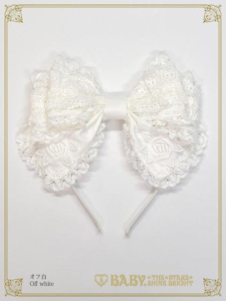 B49HA901 Romantic Dream Rose Headbow