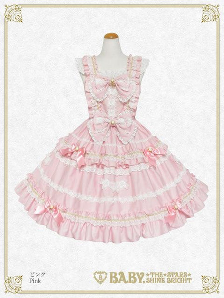 B49JS264 Rose Lace Rococo Jumperskirt