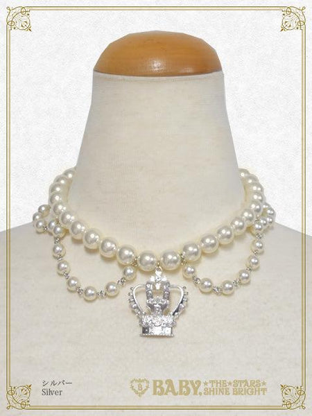 B49AC049 Crown Pearl Choker