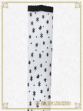B43SC845 Fairy Crystal Snow See-Through Over Knee Socks