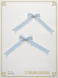 B45HA936 Grosgrain Ribbon Picot Lace Clip