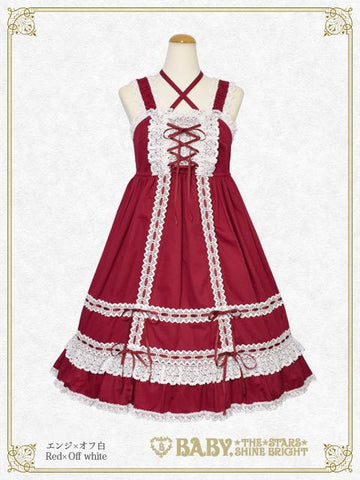 B45JS242-1 Babydoll Jumperskirt