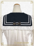 B46BL413 Best Wishes Sailor Collar Blouse