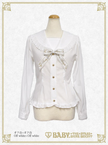 B46BL413 Best Wishes Sailor Collar Blouse