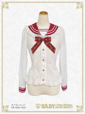 B46BL413 Best Wishes Sailor Collar Blouse