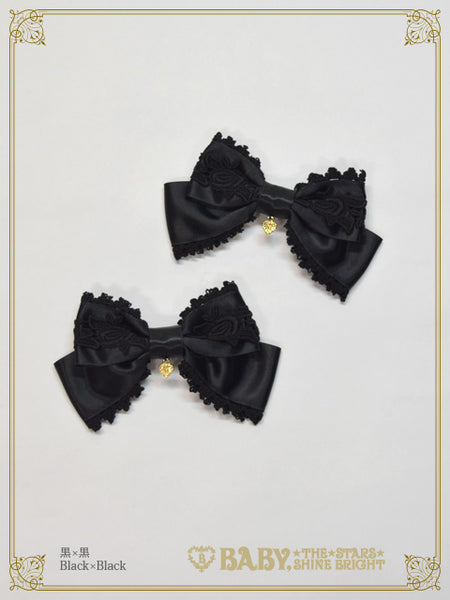 B46HA172 Rose Princess Ribbon Clip