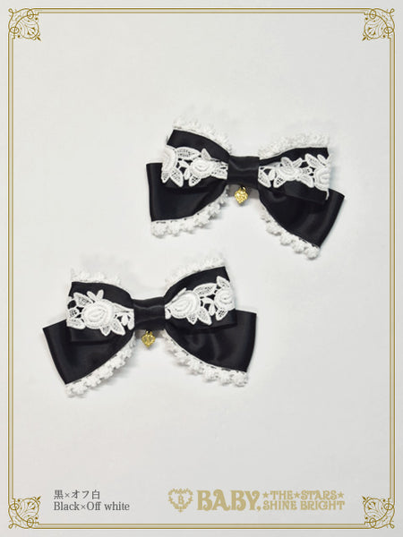 B46HA172 Rose Princess Ribbon Clip