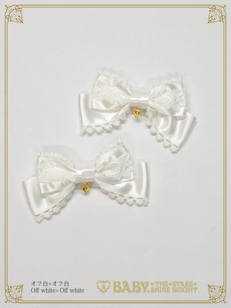 B46HA172 Rose Princess Ribbon Clip