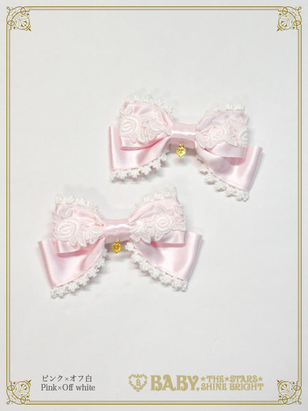 B46HA172 Rose Princess Ribbon Clip