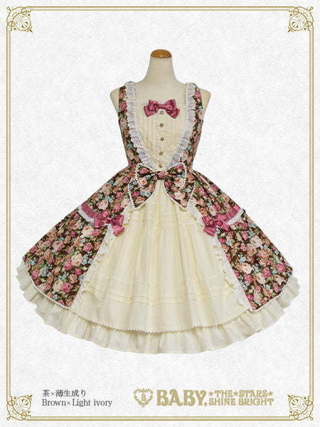 B46JS254 Floral Gardenia Jumperskirt
