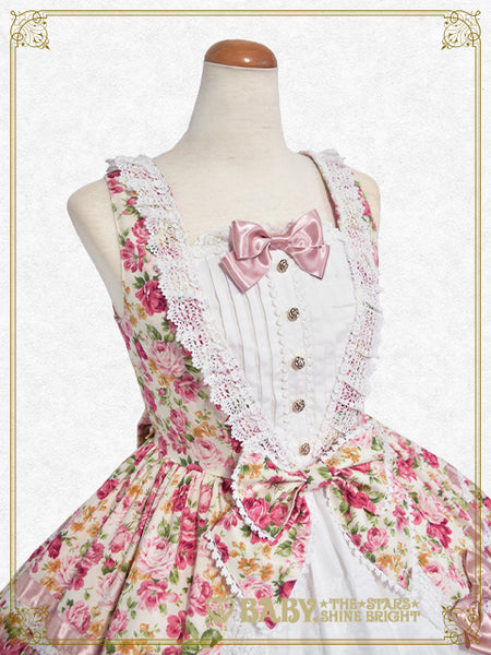B46JS254 Floral Gardenia Jumperskirt