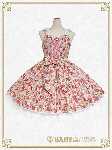 B46JS254 Floral Gardenia Jumperskirt