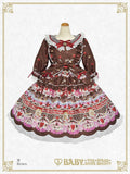 B46OP307 Strawberry Sweetheart Cake Onepiece Dress