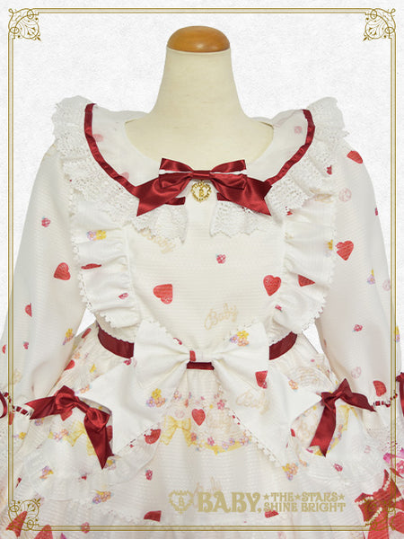 B46OP307 Strawberry Sweetheart Cake Onepiece Dress