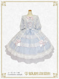 B46OP309 Haru-chan's Fluffy Sheer Block Check Usakumya Onepiece Dress