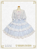 B46OP309 Haru-chan's Fluffy Sheer Block Check Usakumya Onepiece Dress