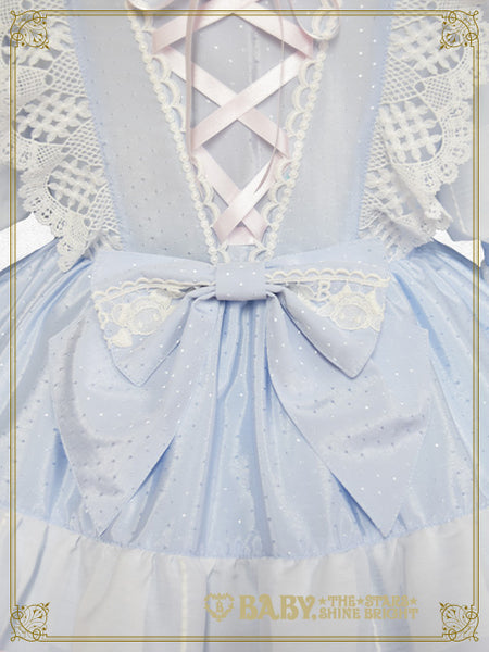 B46OP309 Haru-chan's Fluffy Sheer Block Check Usakumya Onepiece Dress