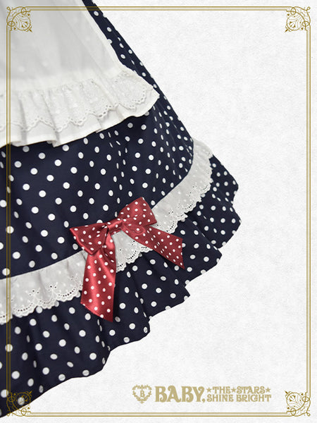 B46OP316 Usakumya's Fluffy Dot Café Onepiece Dress
