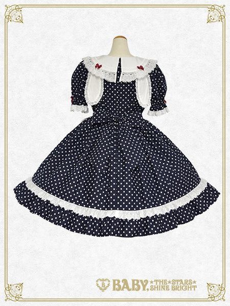 B46OP316 Usakumya's Fluffy Dot Café Onepiece Dress