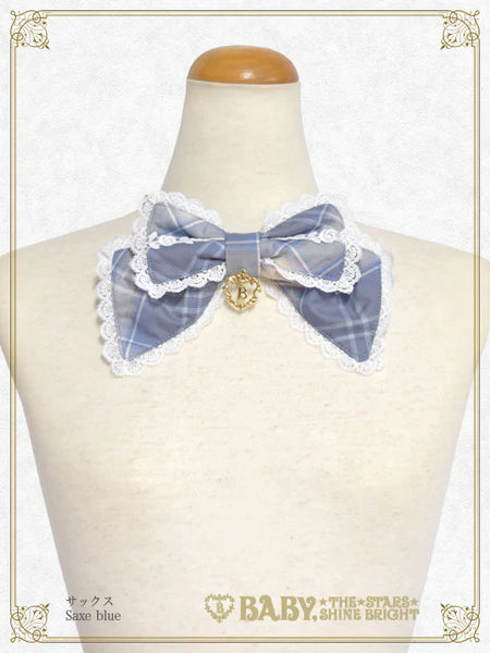 B46OT050 Tartan Check Ribbon Tie