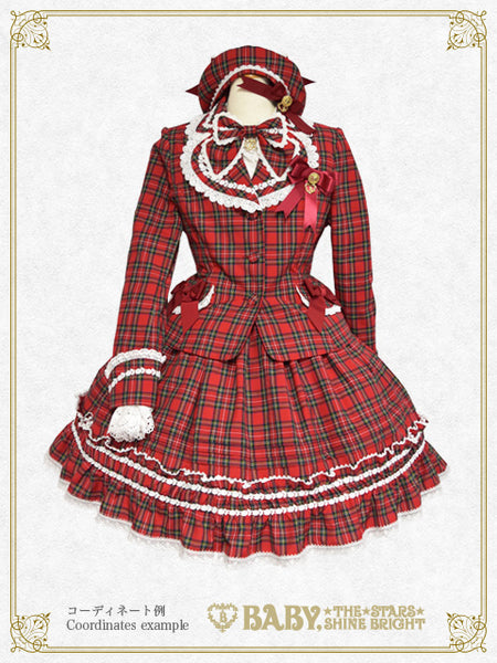B46OT050 Tartan Check Ribbon Tie