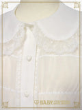 B47BL402 Chiffon Babydoll blouse