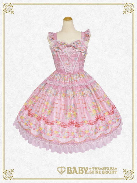 B47OJ201 Le Bouquet de la Croix Ribbon Jumperskirt