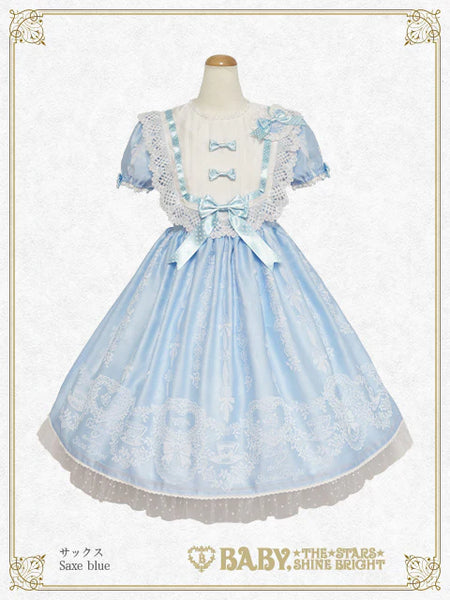 B47OP308 Sugar Rose Tea Time Printed Onepiece Dress