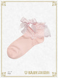 B47SC808 Tulle Lace Ankle Socks