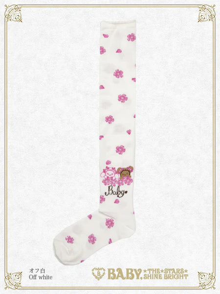B47SC813 SA♡KU♡RA Kumya Over Knee Socks
