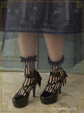 P22SC807 A/P See Through Stripe Short Socks