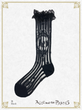 P22SC807 A/P See Through Stripe Short Socks