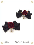 P17HA927 Cross Rose Ribbon Clip