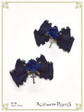 P17HA927 Cross Rose Ribbon Clip