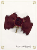 P17HA927 Cross Rose Ribbon Clip