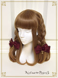 P17HA927 Cross Rose Ribbon Clip