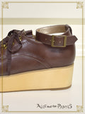 P17SH899 Wooden Sole Shoes