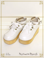 P17SH899 Wooden Sole Shoes